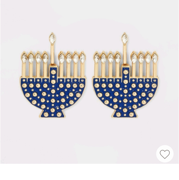 Sugarfix Baublebar Eight Nights Hanukkah Earrings NWT - Picture 1 of 5